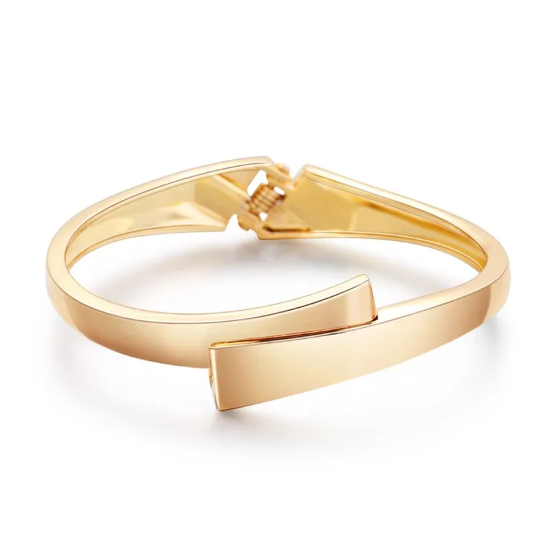 Goldtone Stacked Bypass Bangle made by Zulily