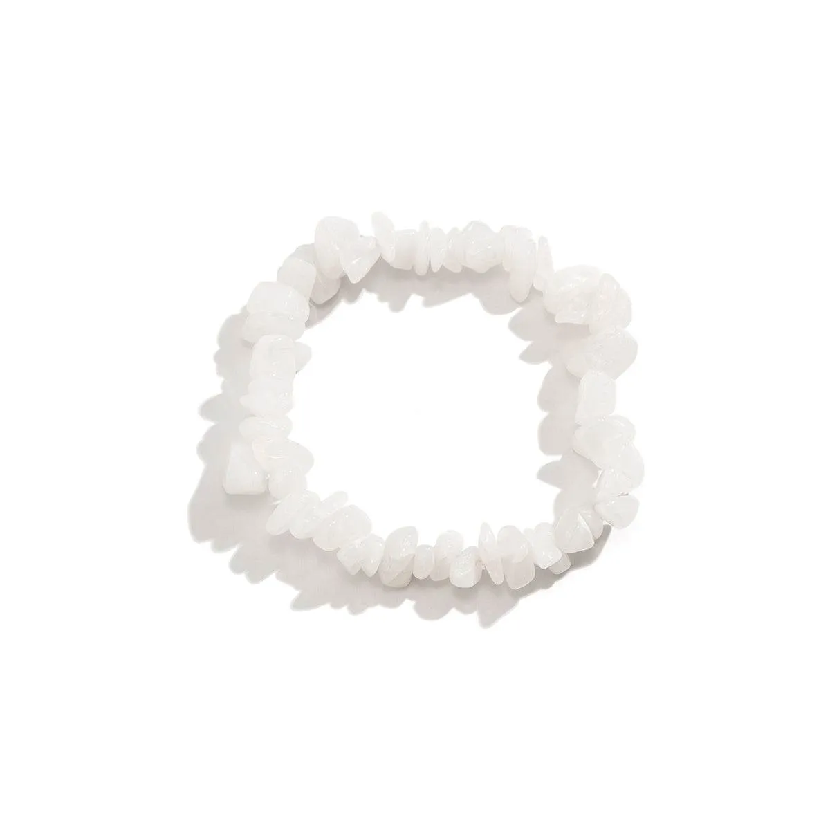 White Quartz Stretch Bracelet sold by Zulily product image thumbnail 2
