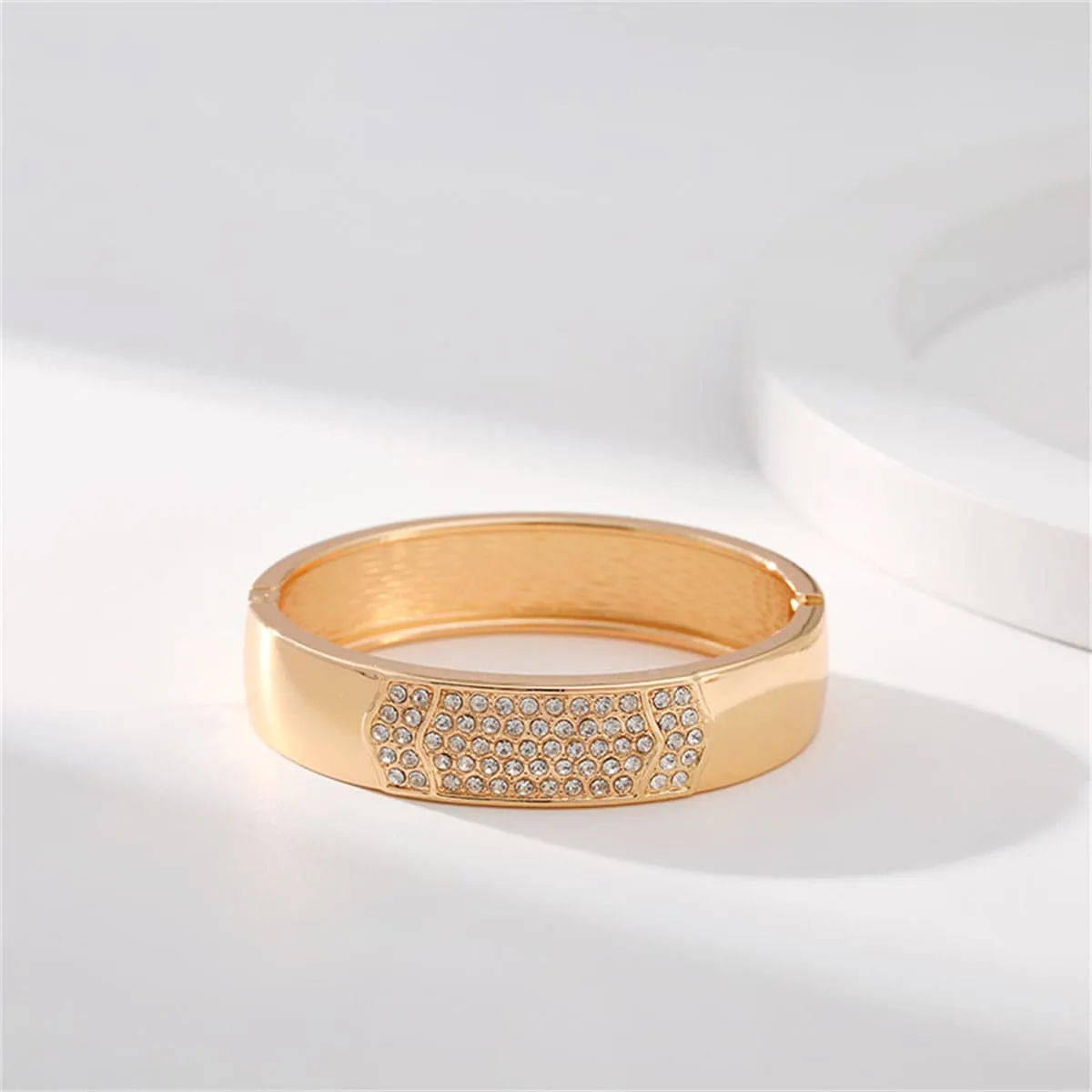 Cubic Zirconia & Goldtone Arrow Bangle sold by Zulily product image thumbnail 3