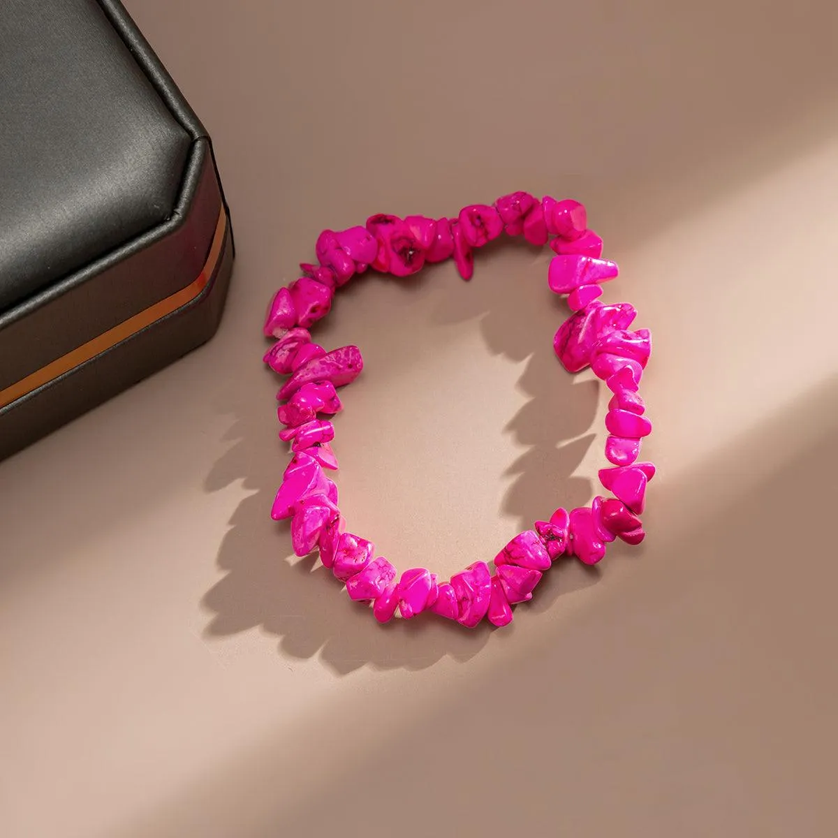 Rose Turquoise Beaded Stretch Bracelet sold by Zulily product image thumbnail 3