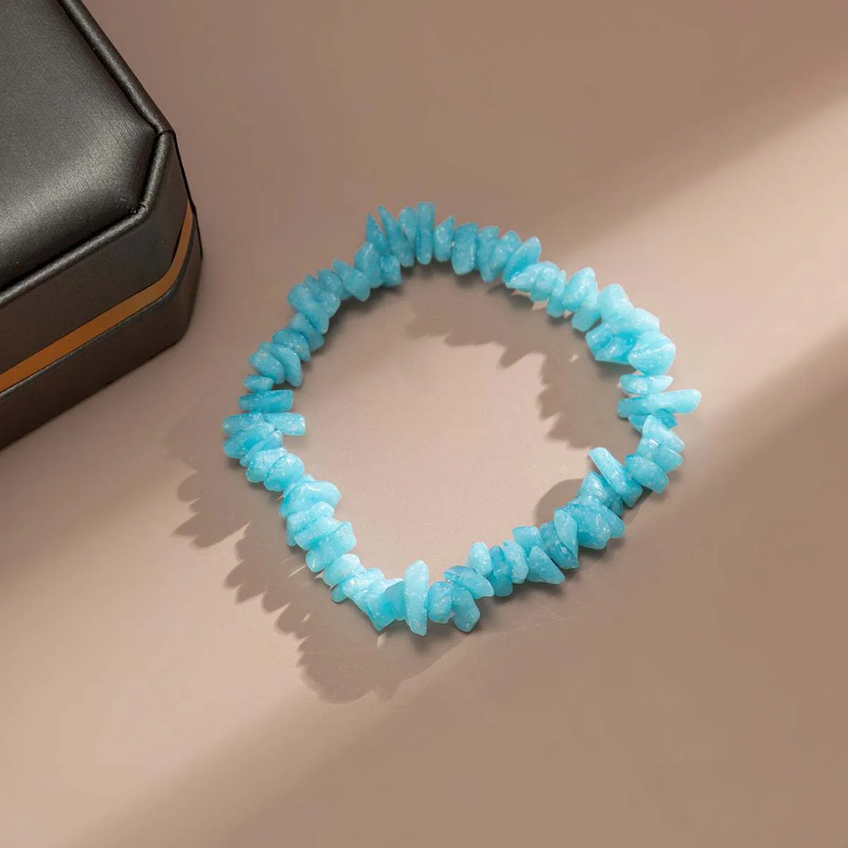 Sky Blue Quartz Stretch Bracelet sold by Zulily product image thumbnail 3
