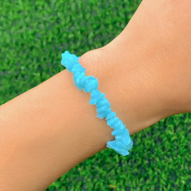 Sky Blue Quartz Stretch Bracelet made by Zulily