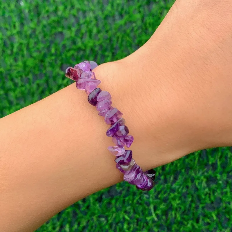 Purple Quartz Stretch Bracelet made by Zulily
