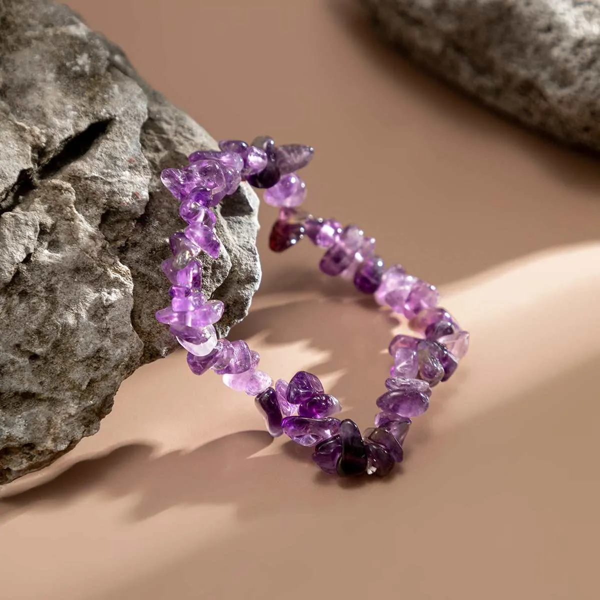 Purple Quartz Stretch Bracelet sold by Zulily product image thumbnail 2
