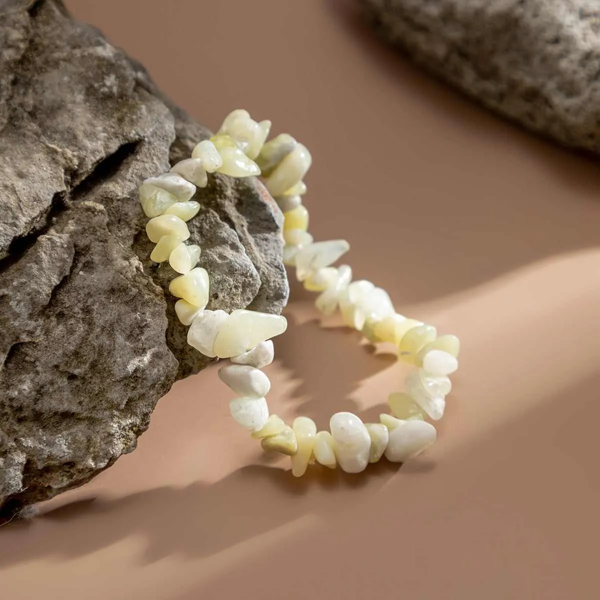 Green Quartz Stretch Bracelet sold by Zulily product image thumbnail 2