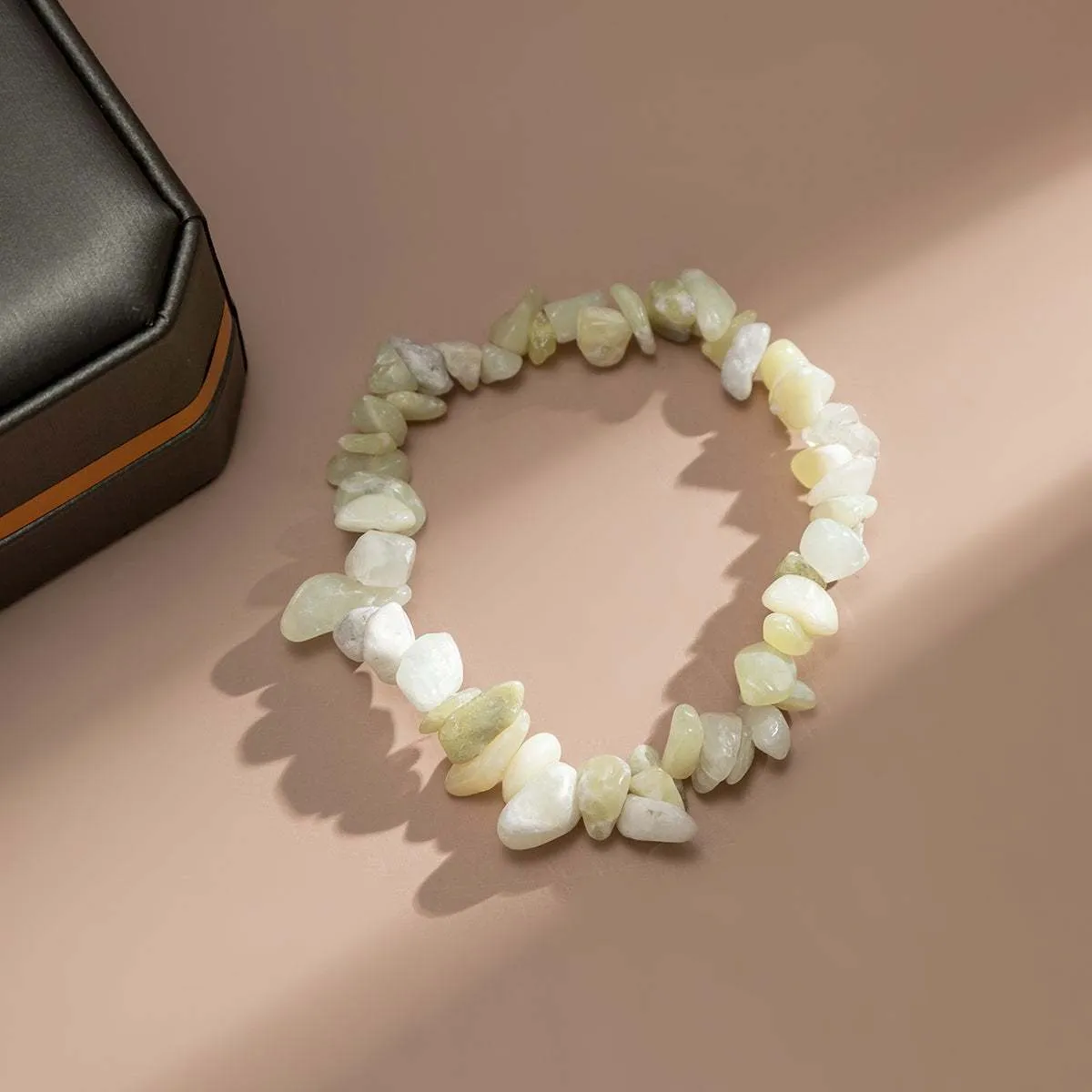 Green Quartz Stretch Bracelet sold by Zulily product image thumbnail 3