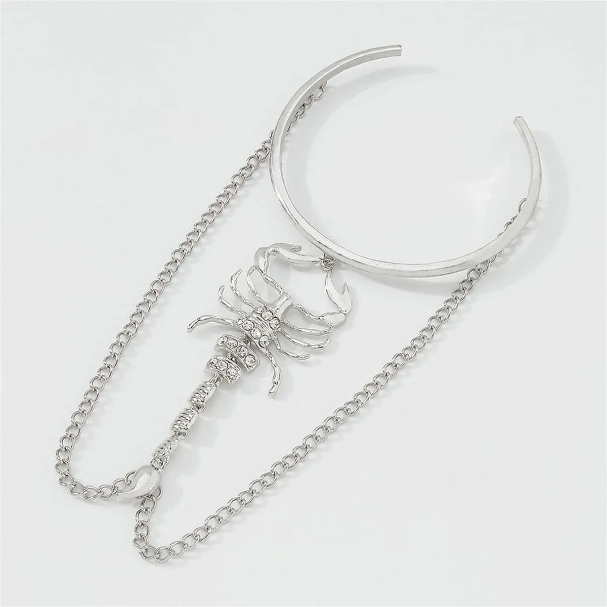 Cubic Zirconia & Silvertone Scorpion Tassel Arm Cuff sold by Zulily product image thumbnail 3