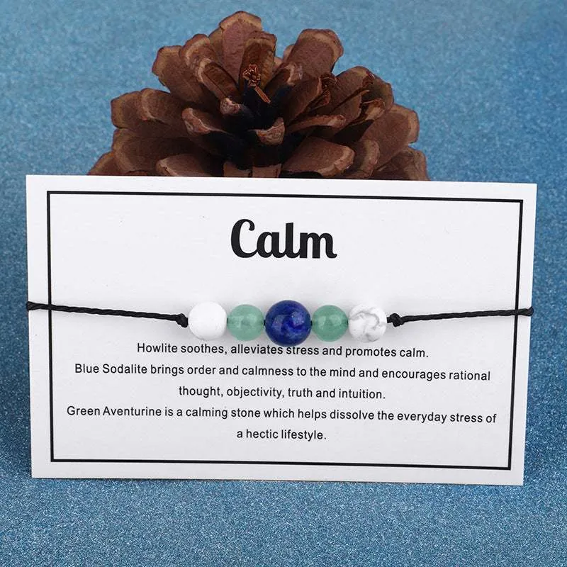 Quartz & Turquoise 'Calm' Adjustable Bracelet sold by Zulily product image thumbnail 3