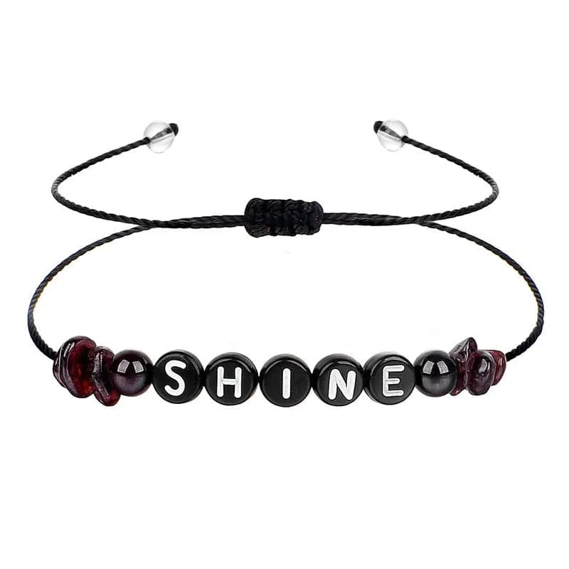 Quartz & Black 'Shine' Adjustable Bracelet sold by Zulily product image thumbnail 2