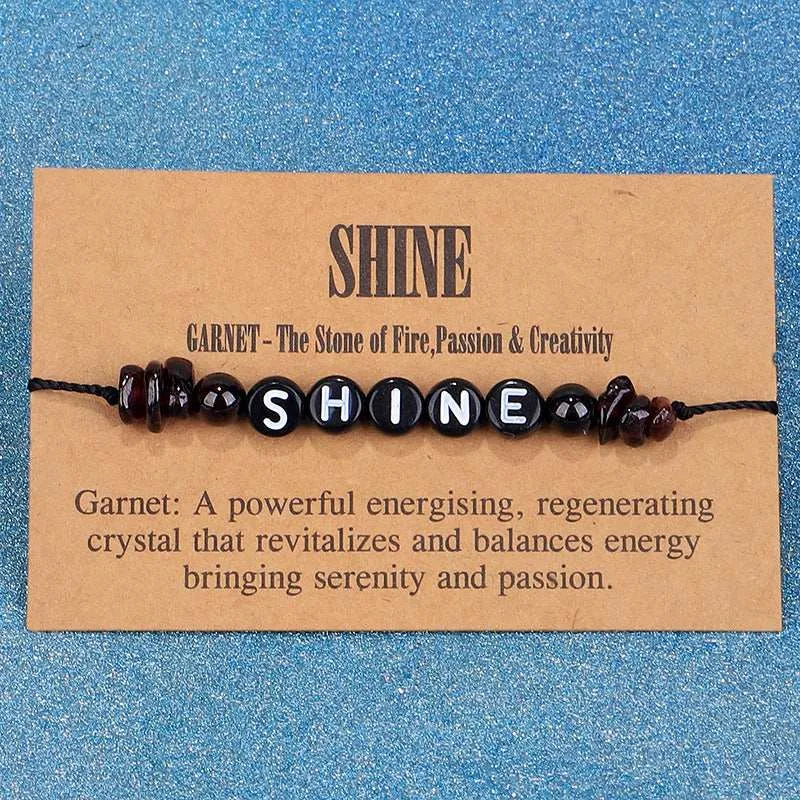 Quartz & Black 'Shine' Adjustable Bracelet sold by Zulily product image thumbnail 3
