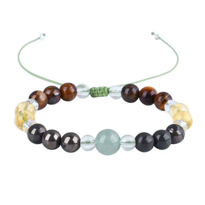 Quartz & Multicolor Beaded Adjustable Bracelet sold by Zulily product image thumbnail 2