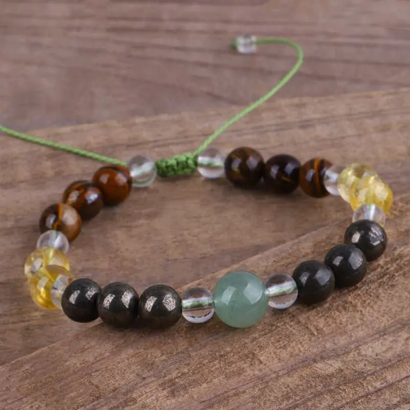 Quartz & Multicolor Beaded Adjustable Bracelet sold by Zulily product image thumbnail 3