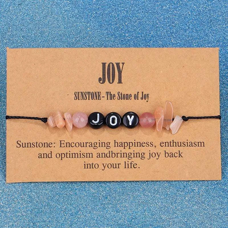 Pink Quartz & Black 'Joy' Adjustable Bracelet sold by Zulily
