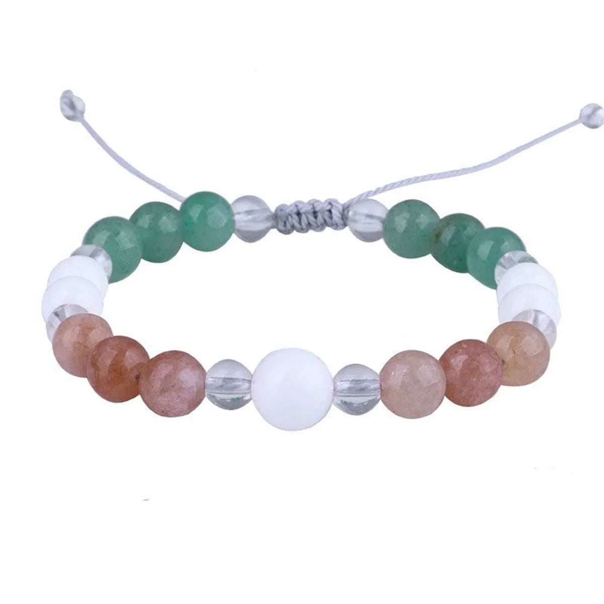 Pink & Green Quartz Adjustable Bracelet sold by Zulily product image thumbnail 2