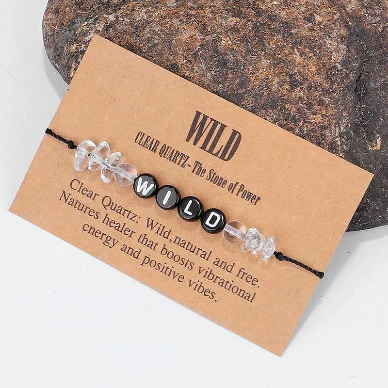 Clear & Black 'Wild' Adjustable Bracelet made by Zulily