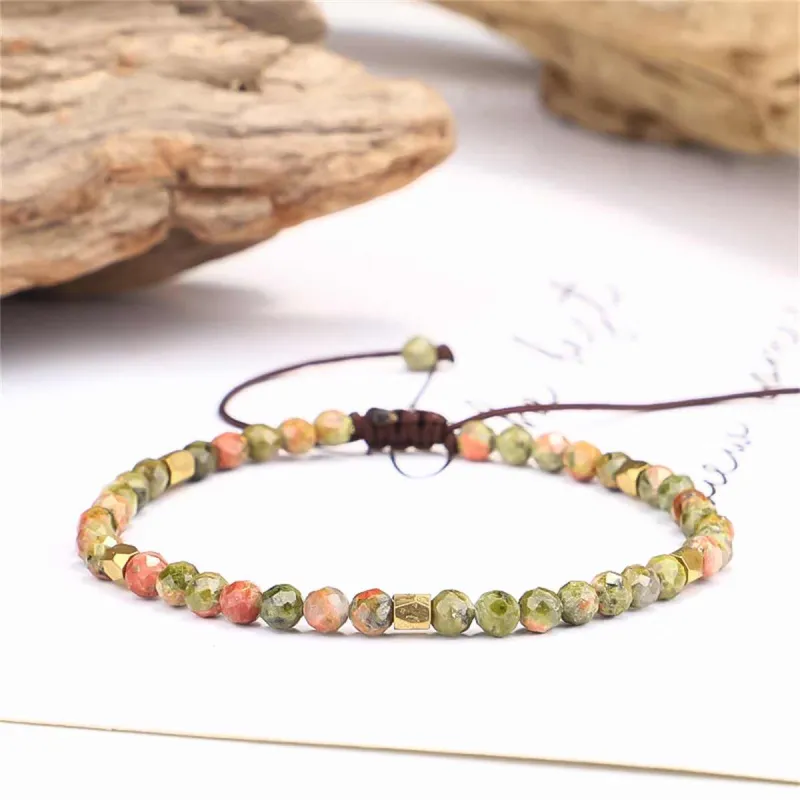 Green Quartz & Goldtone Beaded Adjustable Bracelet made by Zulily