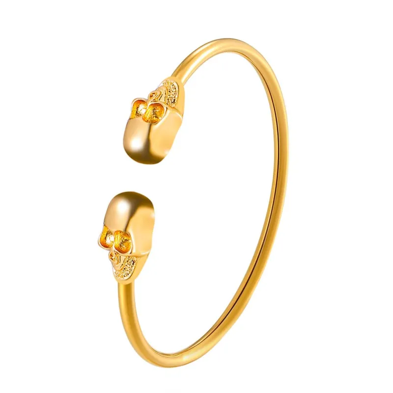 Goldtone Skull Cuff made by Zulily