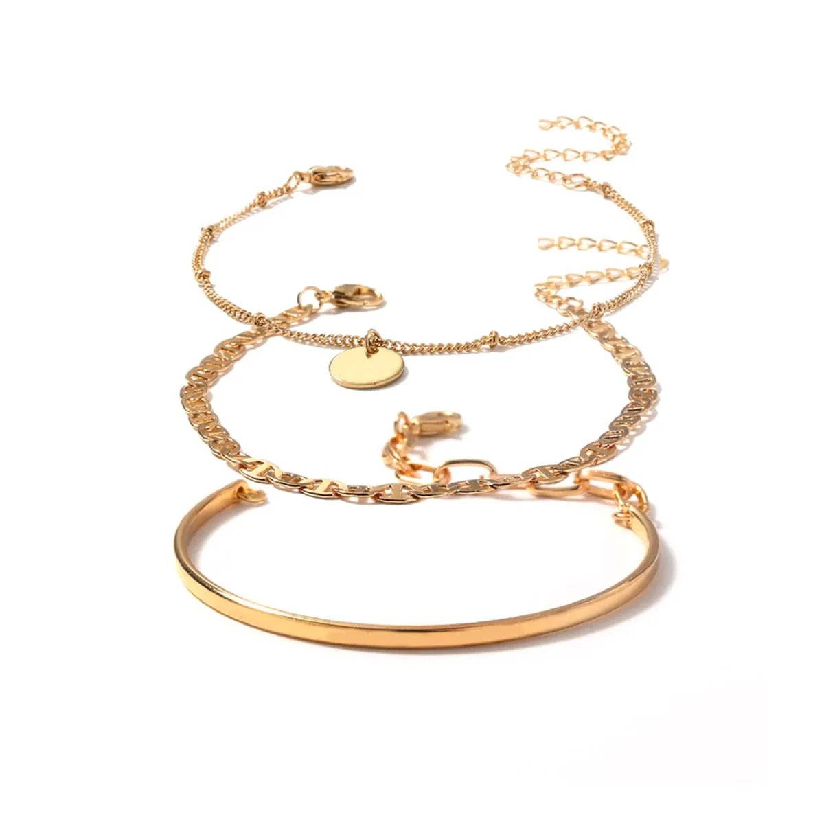 Goldtone & Sequin Charm Bracelet Set sold by Zulily product image thumbnail 2