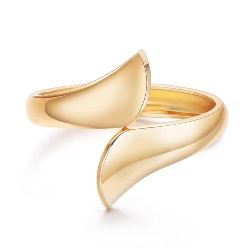 Goldtone Fan Bypass Bangle made by Zulily