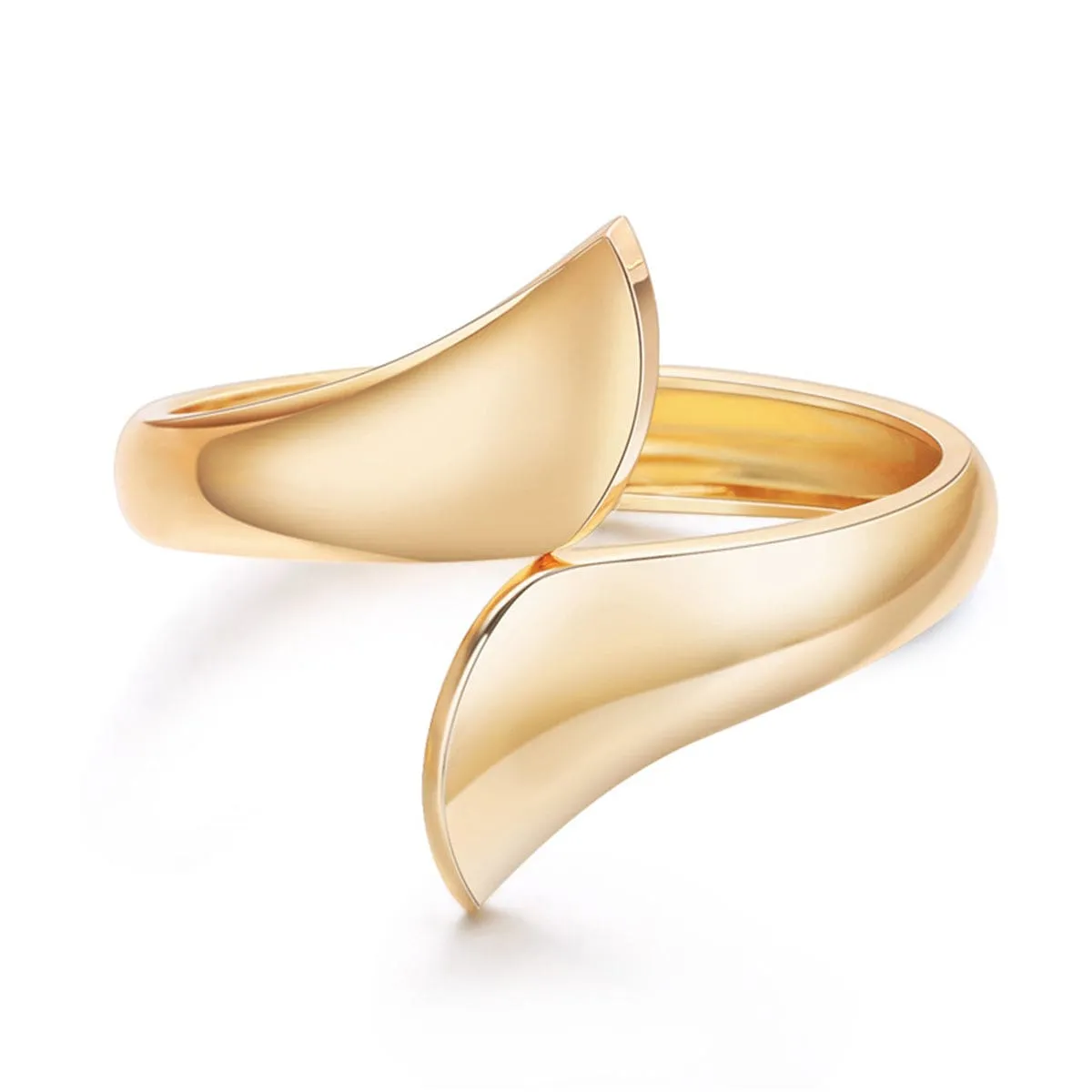 Goldtone Fan Bypass Bangle sold by Zulily