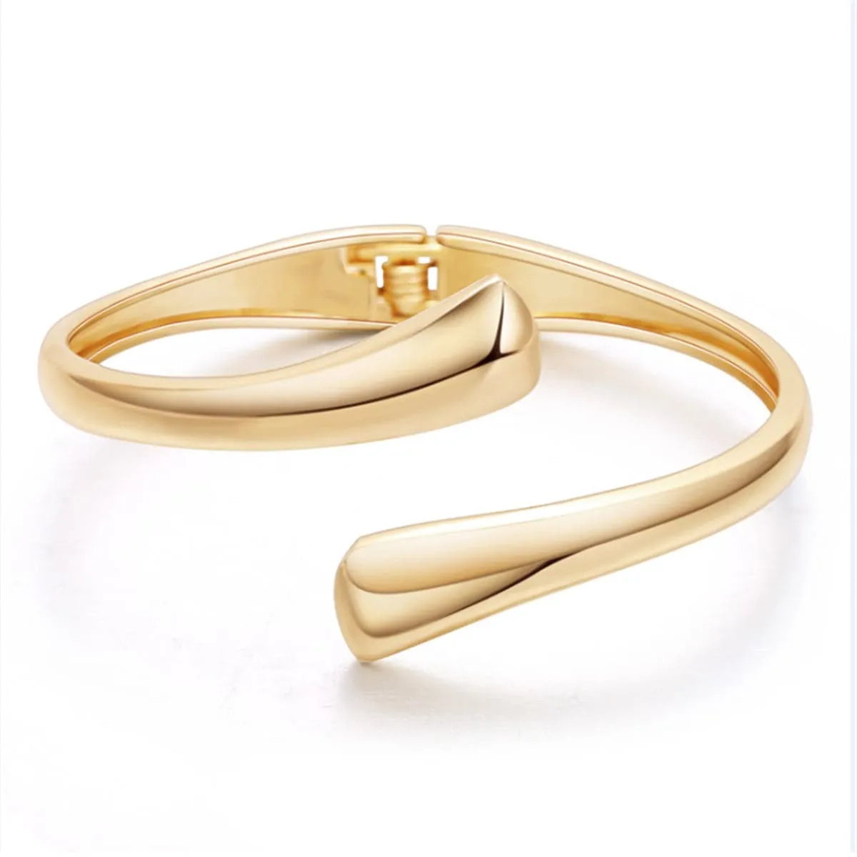 Goldtone Drop Bypass Cuff sold by Zulily