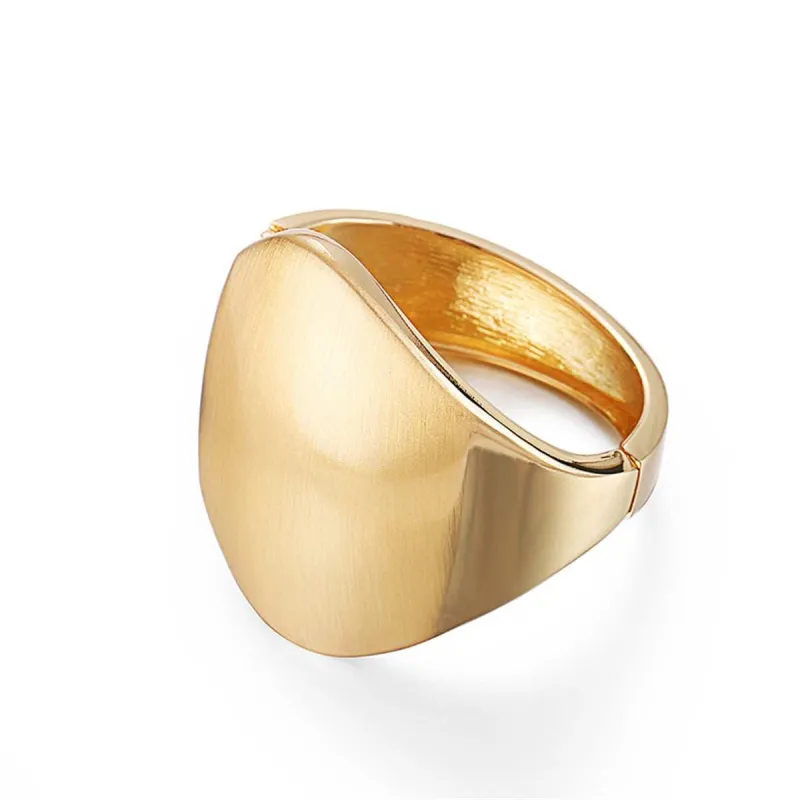 Goldtone Oval Face Hinge Bangle made by Zulily