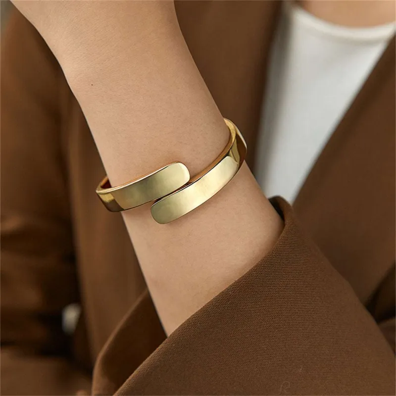 Goldtone Bypass Hinge Bangle made by Zulily