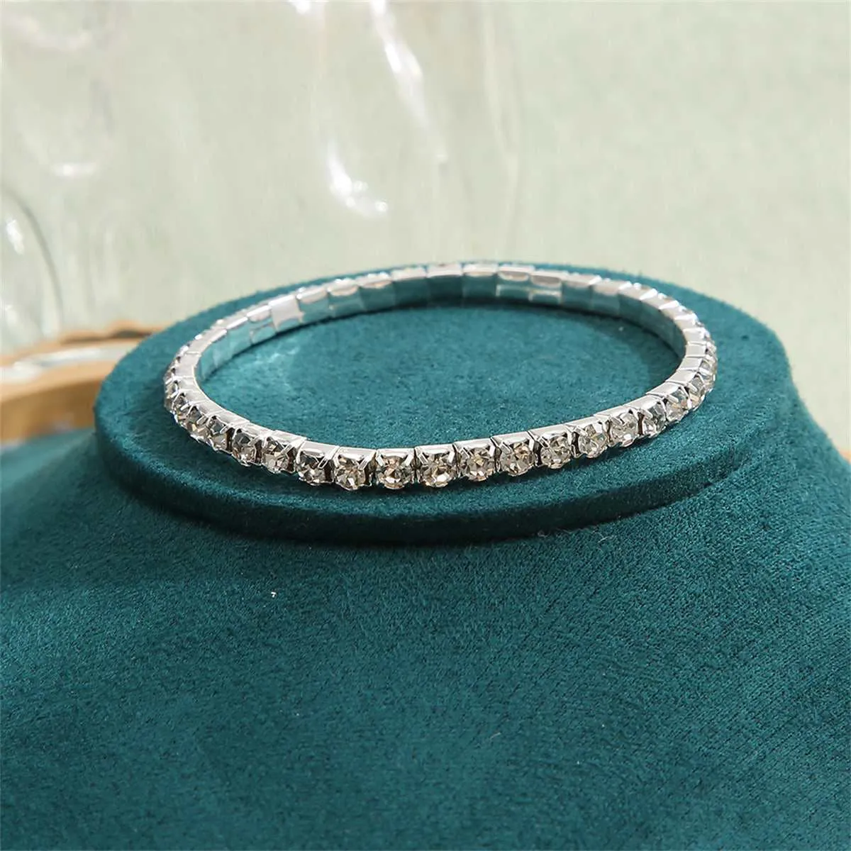 Cubic Zirconia & Silvertone Tennis Bracelet sold by Zulily product image thumbnail 3