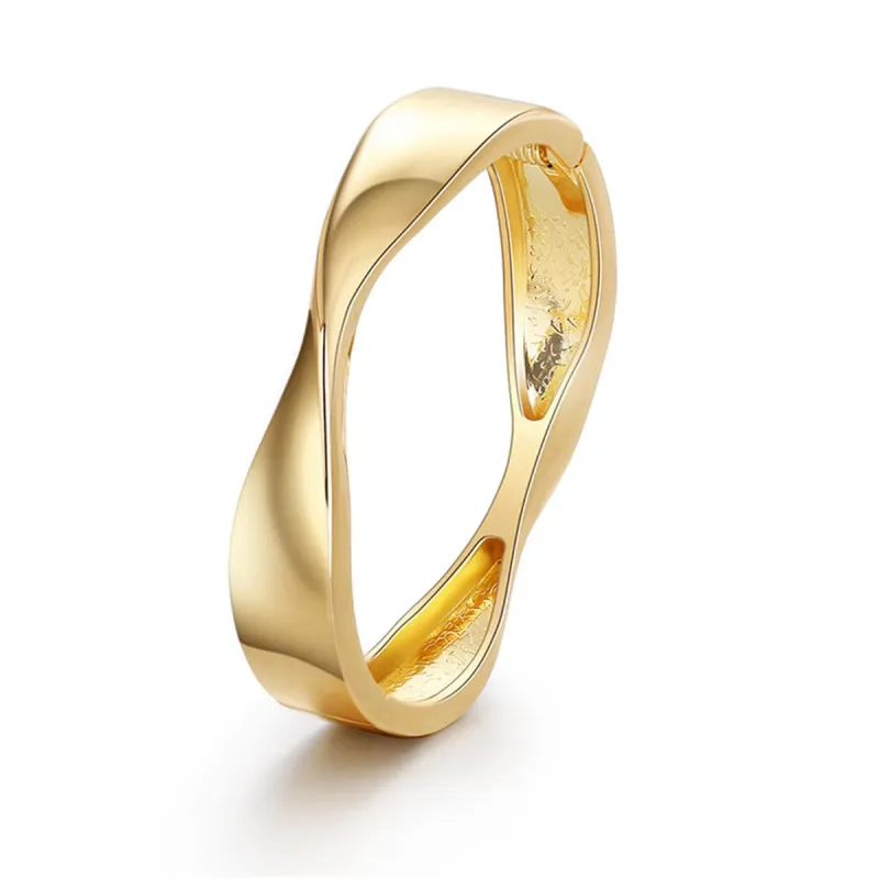 Goldtone Twisted Hinge Bangle made by Zulily