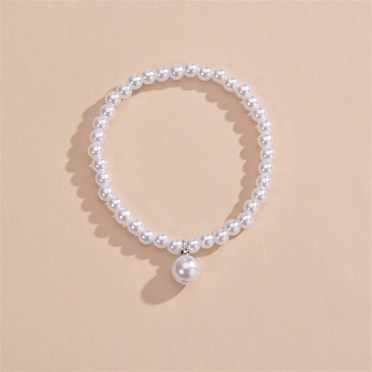 Pearl Stretch Anklet sold by Zulily product image thumbnail 2