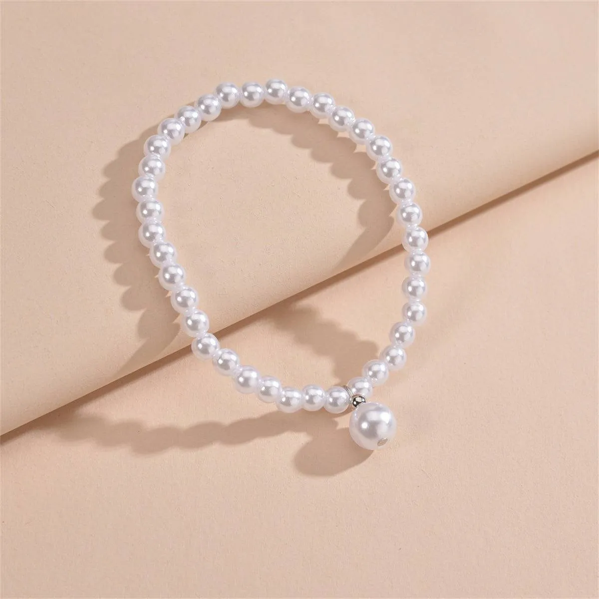 Pearl Stretch Anklet sold by Zulily product image thumbnail 3