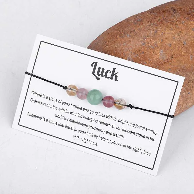 Quartz 'Luck' Adjustable Bracelet made by Zulily