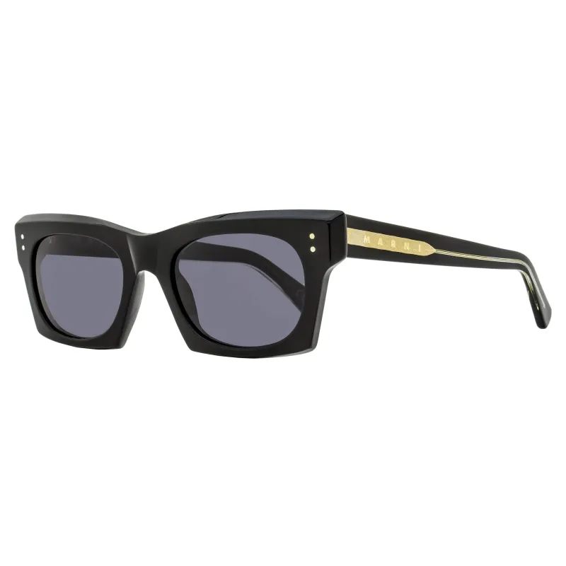 Marni Angular Sunglasses Edku 4LY Black 52mm made by Marni