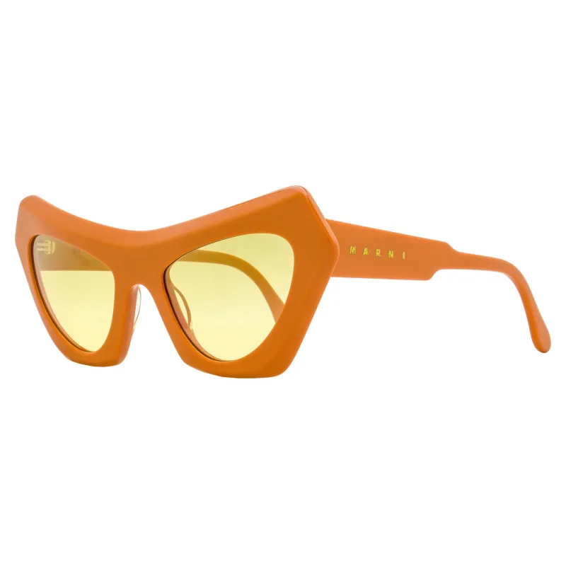 Marni Cat Eye Sunglasses Devil's Pool 7AF Orange 56mm made by Marni