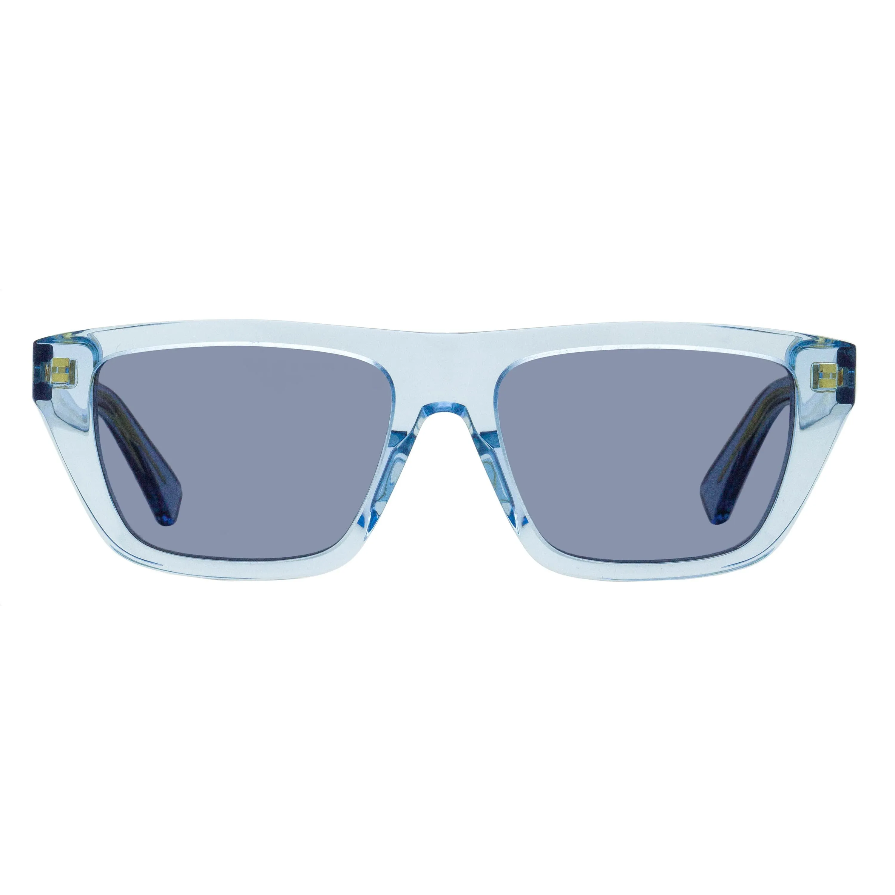 Bottega Veneta Tapered Rectangular Sunglasses BV1291S 003 Transparent Blue 54mm sold by Zulily product image thumbnail 2