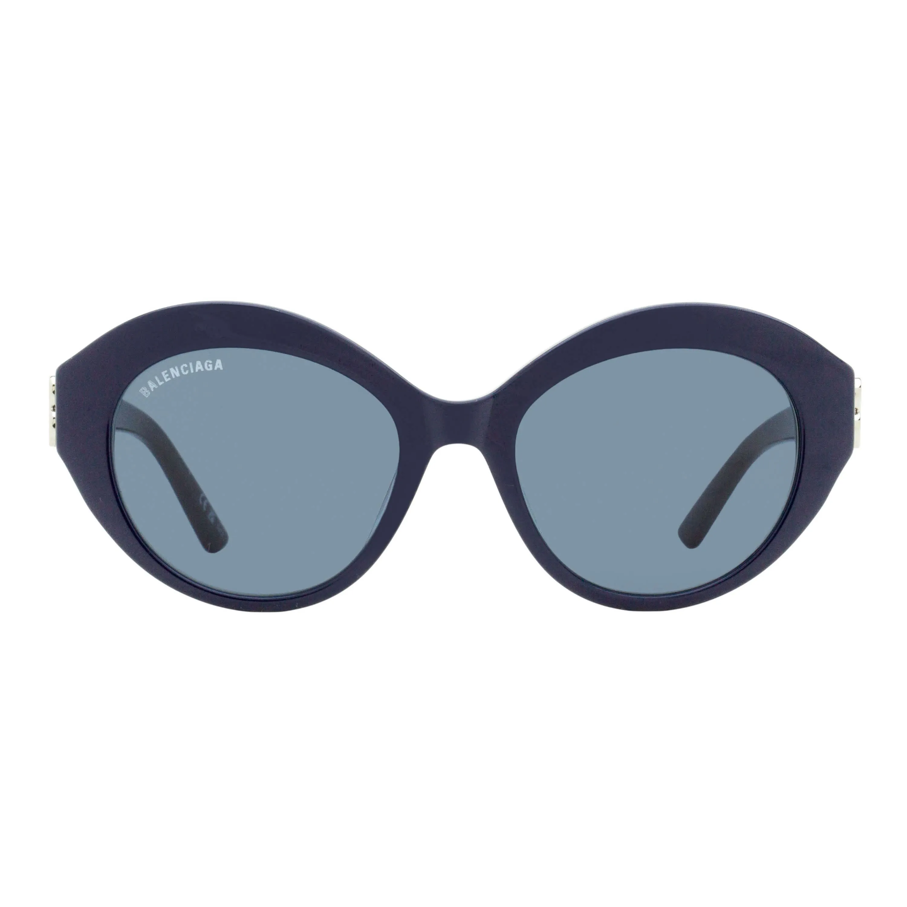 Balenciaga BB Hinge Oval Sunglasses BB0133S 004 Blue/Silver 52mm sold by Zulily product image thumbnail 2