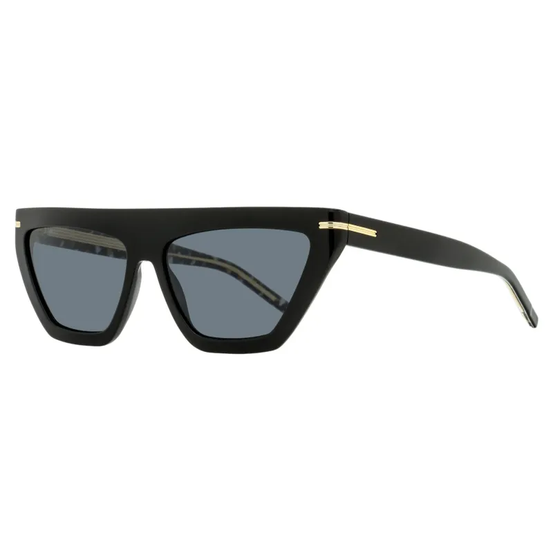 Boss Brow Line Sunglasses B1609/S 807IR Black 58mm made by Hugo Boss