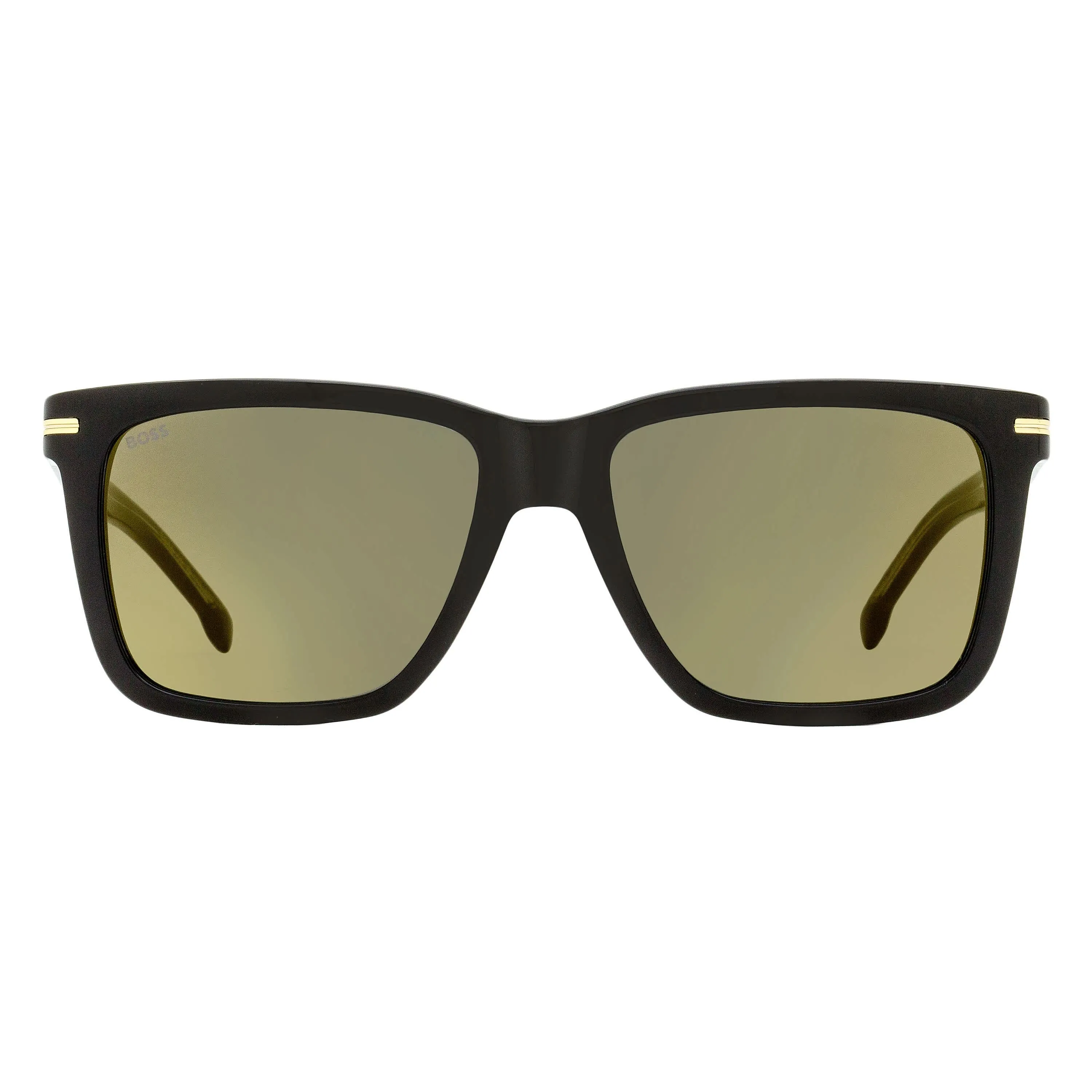 Boss Rectangular Sunglasses B1598/S 2M2JO Black/Gold 55mm sold by Zulily product image thumbnail 2