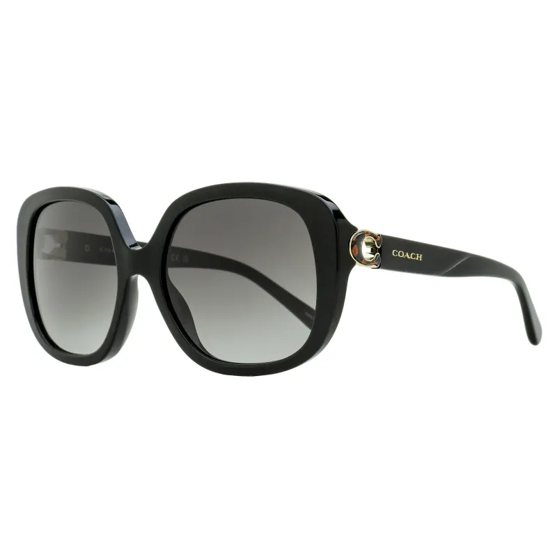 Coach C-Hinge Butterfly Sunglasses HC8292 50028G Black 56mm made by Coach