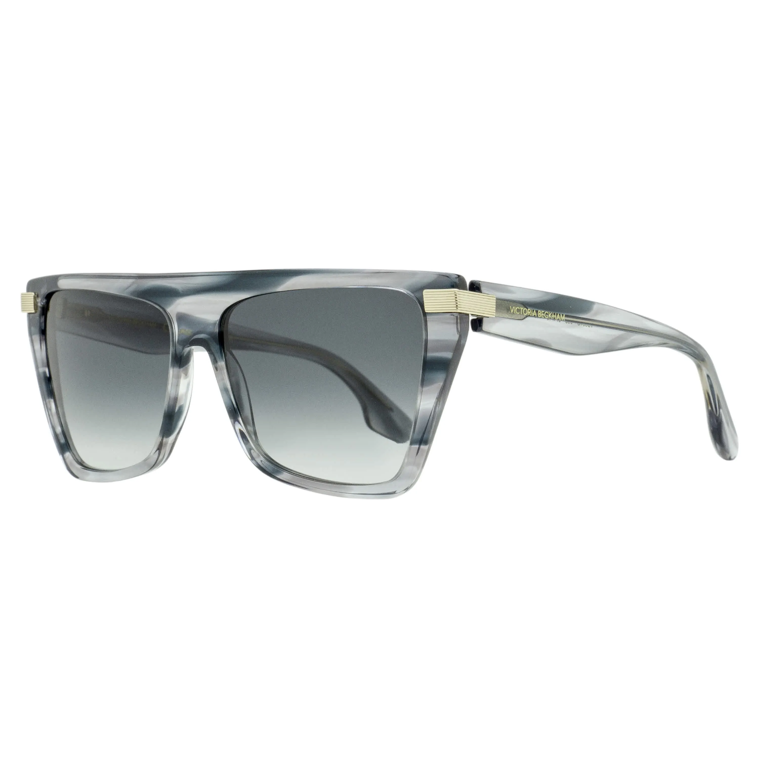 Victoria Beckham Tapered Rectangle Sunglasses VB684S 001 Black 57mm sold by Zulily product image thumbnail 3