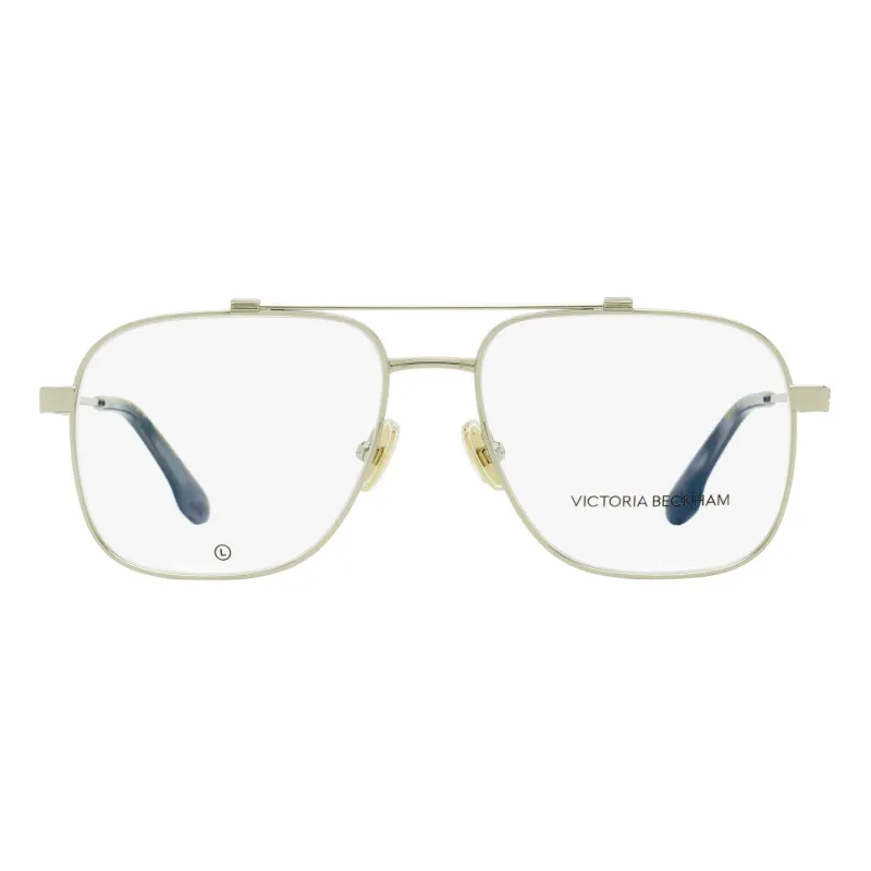 Victoria Beckham Navigator Eyeglasses VB2138 040 Silver 56mm made by Victoria Beckham