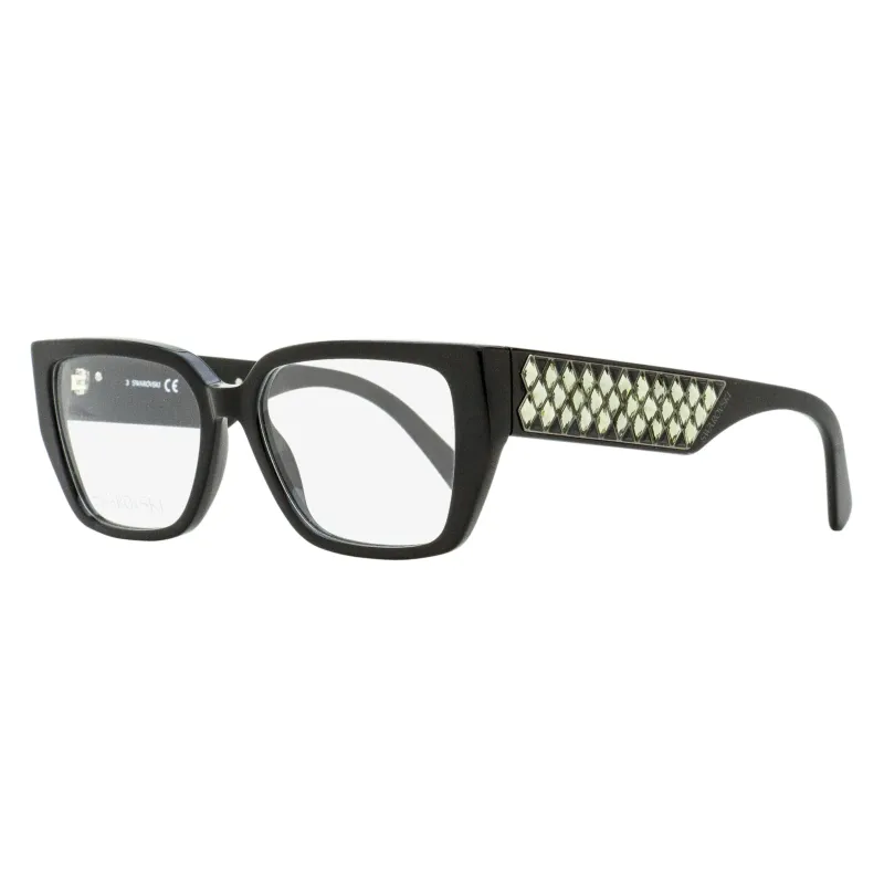 Swarovski Lattice Crystal Eyeglasses SK5446 001 Black 54mm made by Swarovski
