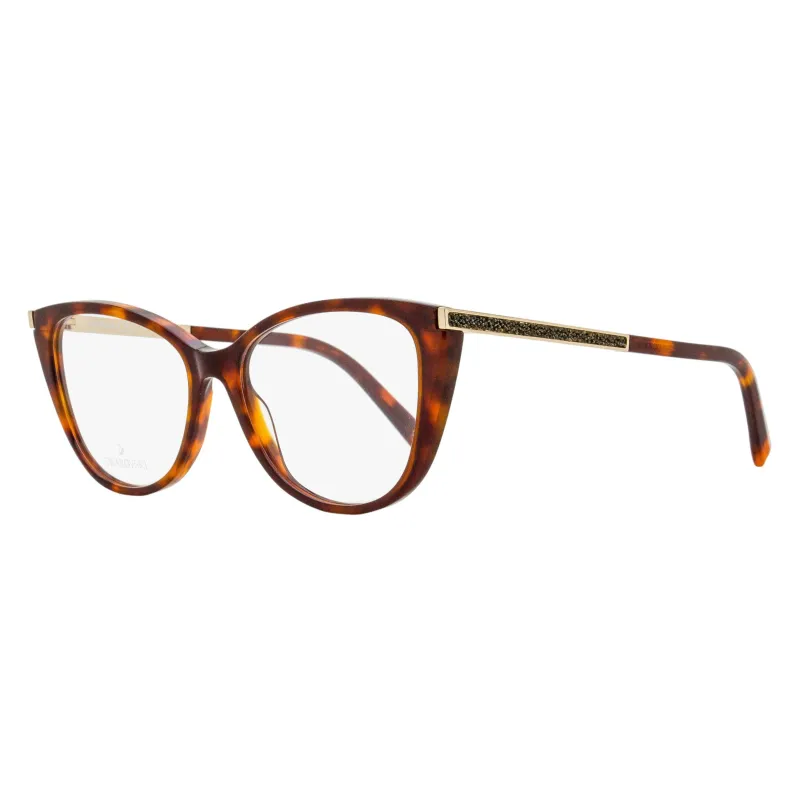 Swarovski Butterfly Eyeglasses SK5414 052 Havana 53mm made by Swarovski