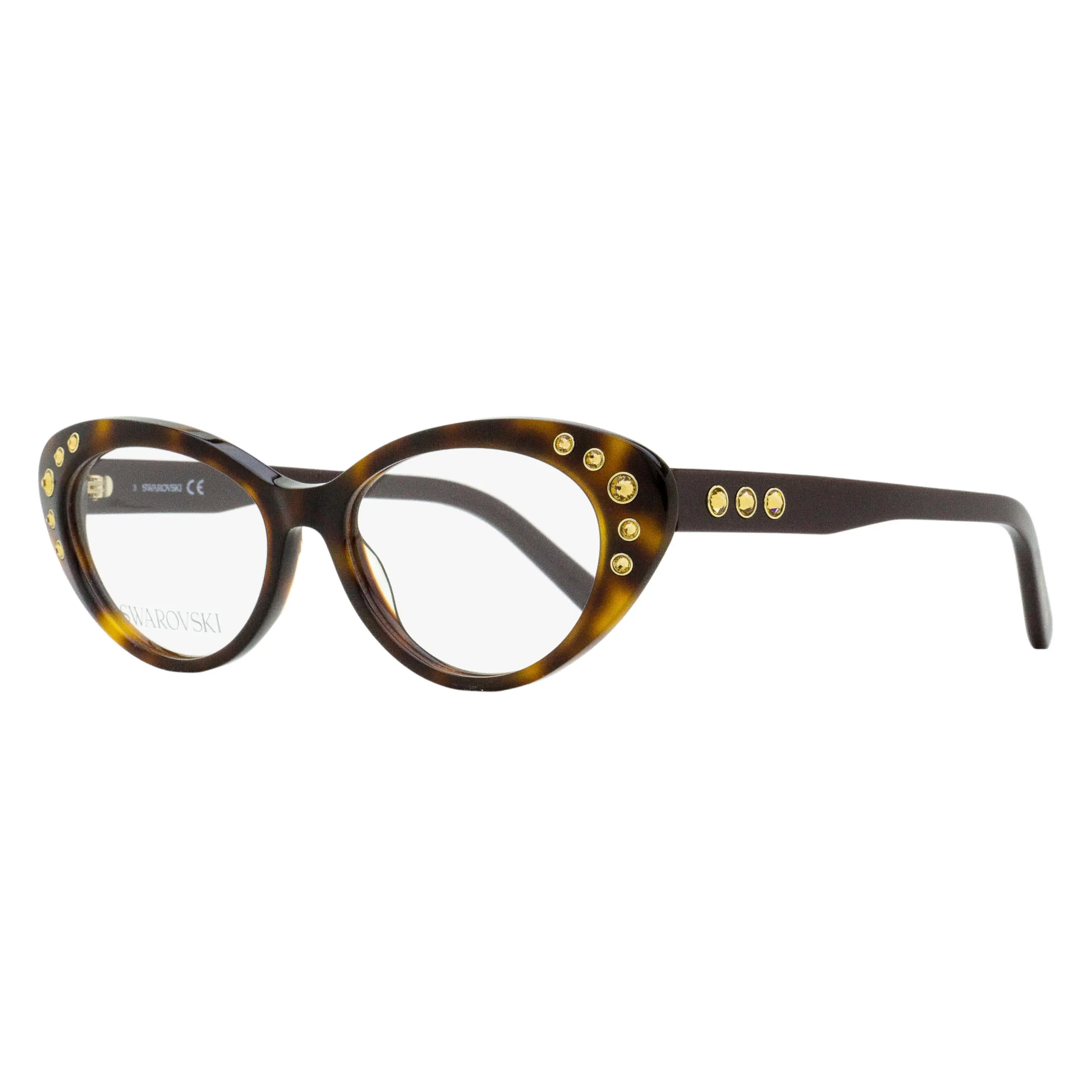 Swarovski 60s Cat-Eye Eyeglasses SK5429 052 Dark Havana 53mm sold by Zulily