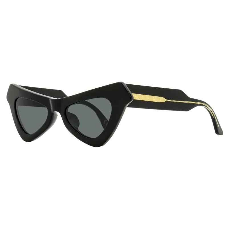 Marni Triangular Cat Eye Sunglasses Fairy Pools OW8 Black 50mm made by Marni