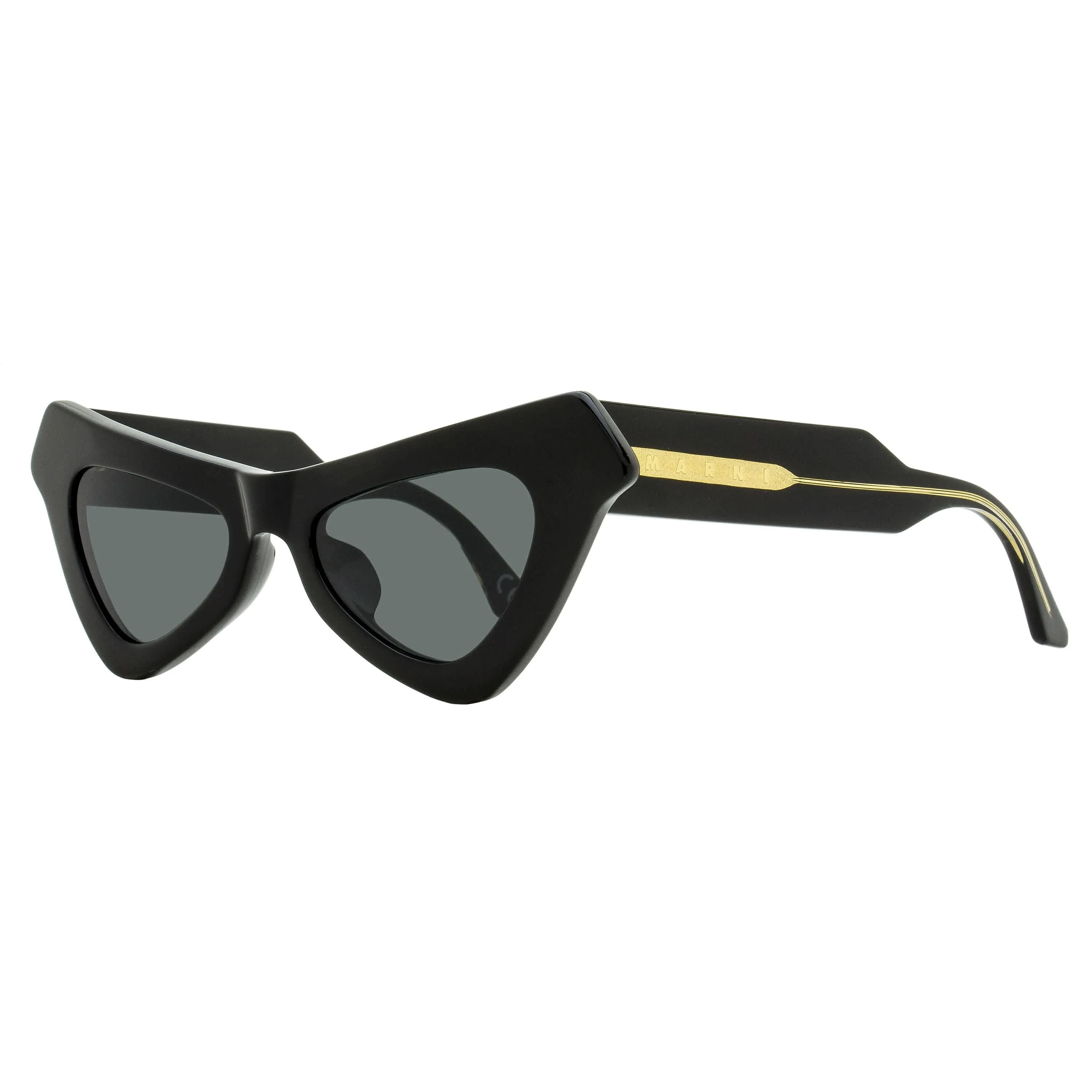 Marni Triangular Cat Eye Sunglasses Fairy Pools OW8 Black 50mm sold by Zulily