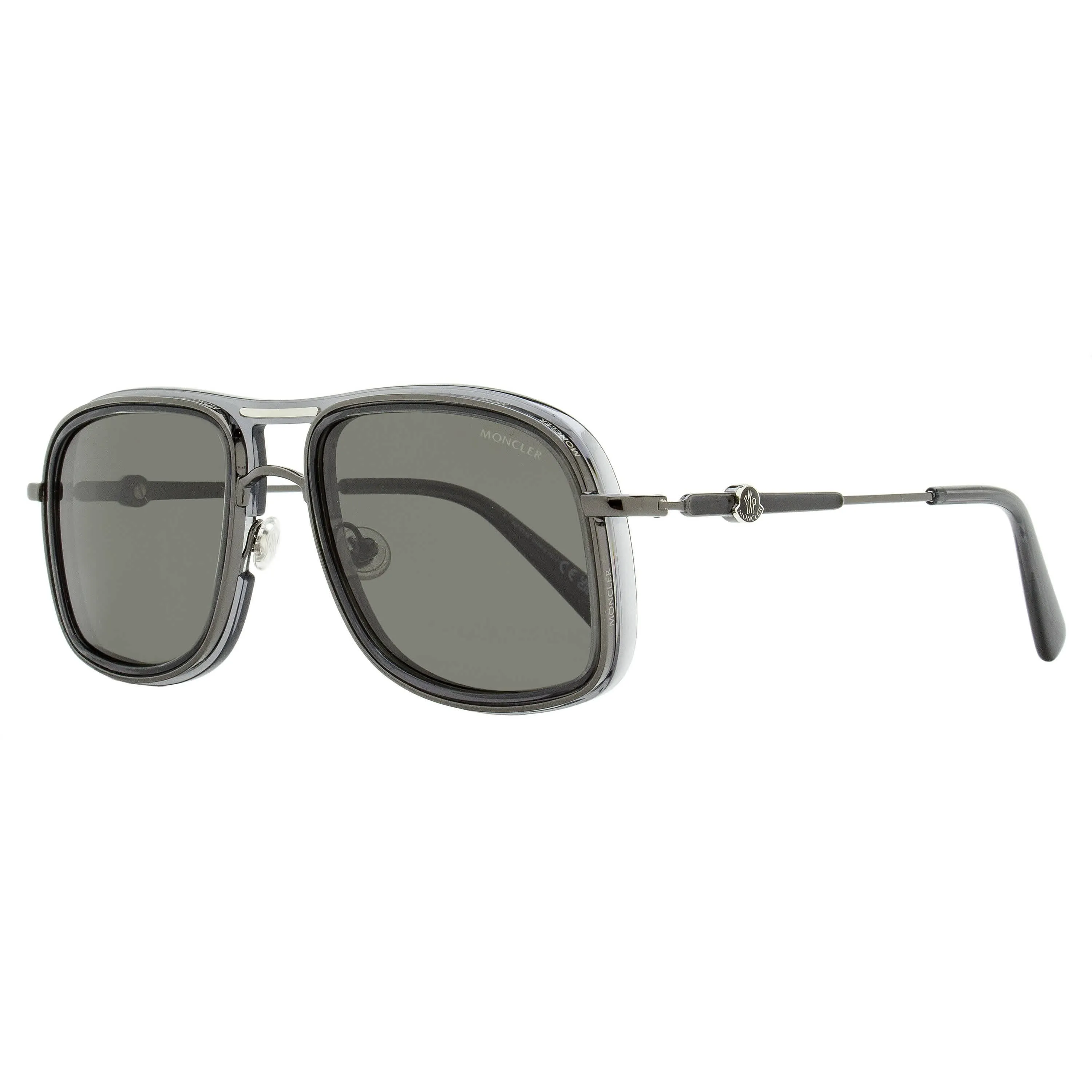 Moncler Kontour Polarized Sunglasses ML0223 01D Gunmetal/Gray 56mm sold by Zulily