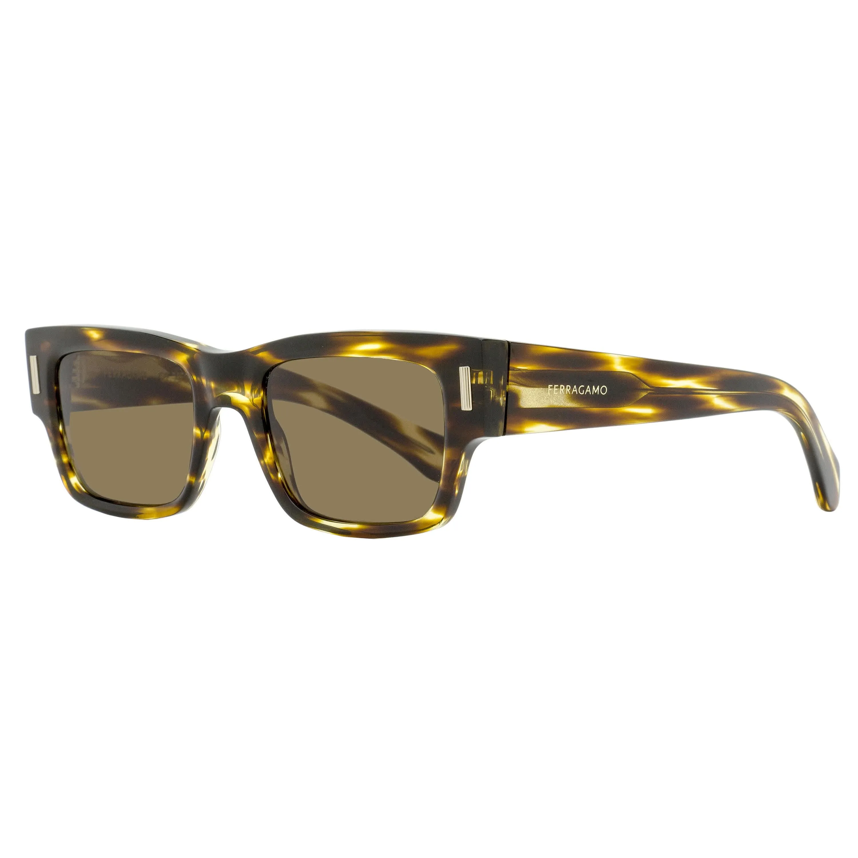 Ferragamo Rectangular Rivet Sunglasses SF2011S 020 Transparent Gray 53mm sold by Zulily product image thumbnail 3