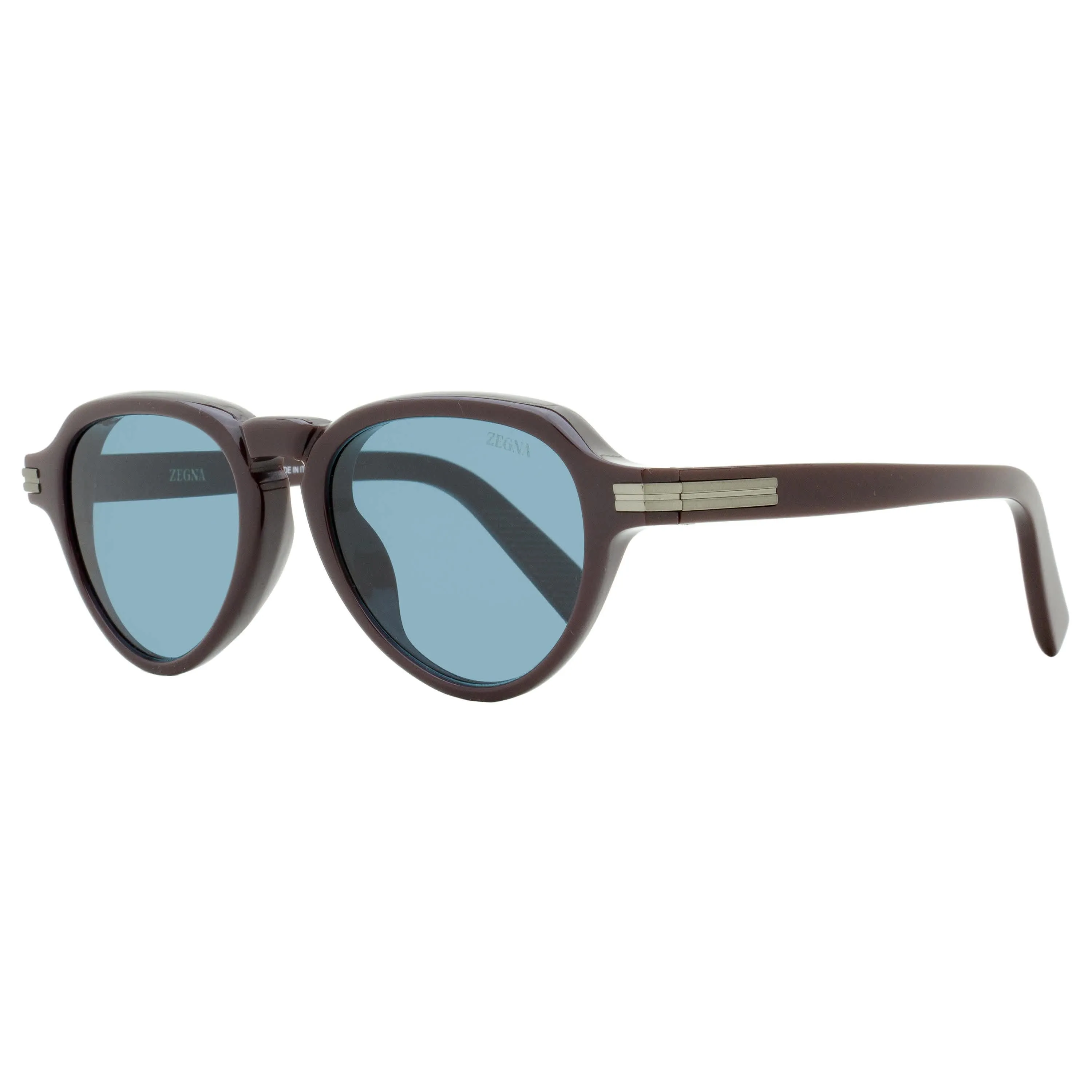 Zegna Acetate Pilot Sunglasses EZ0252 45E Light Brown 51mm sold by Zulily product image thumbnail 3