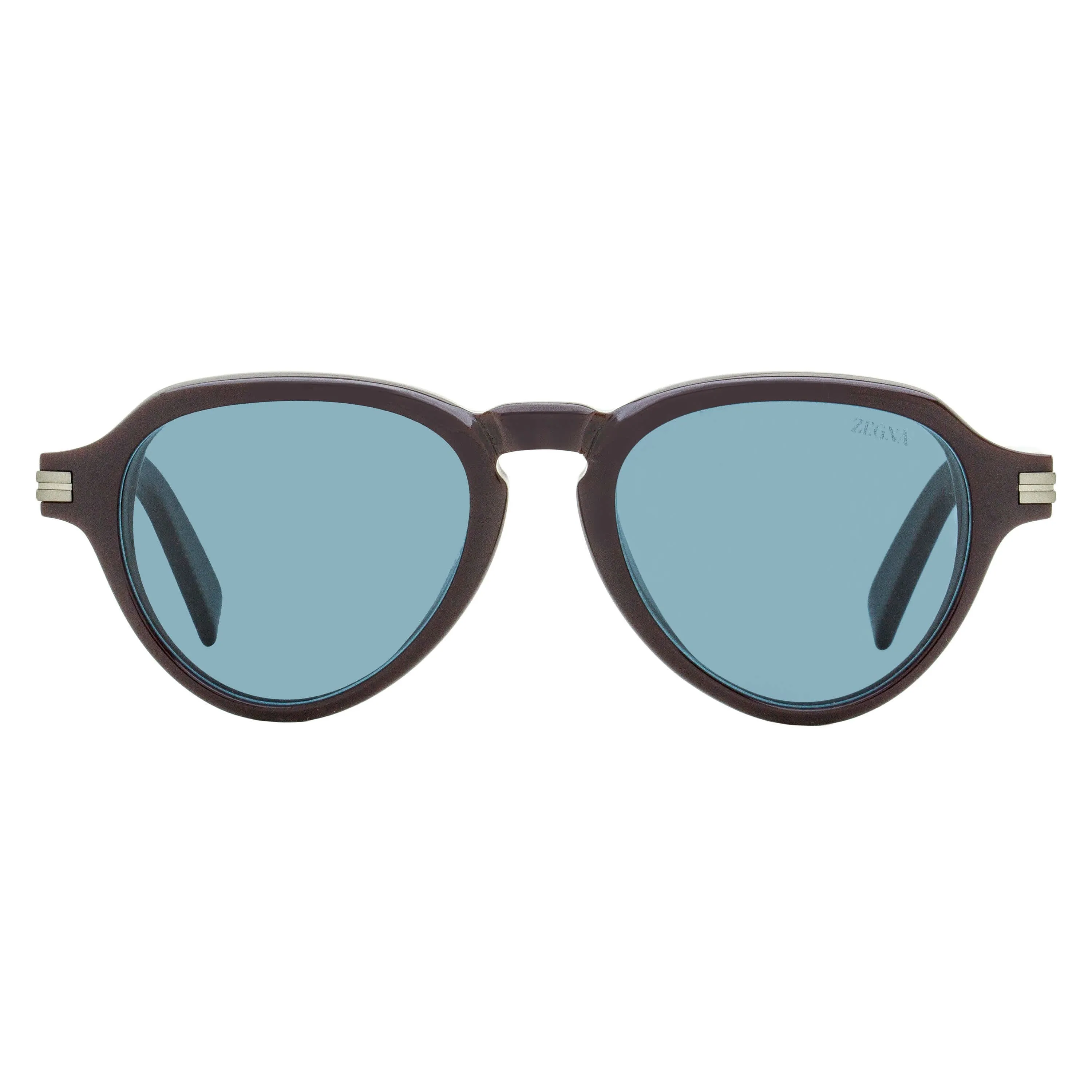 Zegna Acetate Pilot Sunglasses EZ0252 45E Light Brown 51mm sold by Zulily product image thumbnail 4